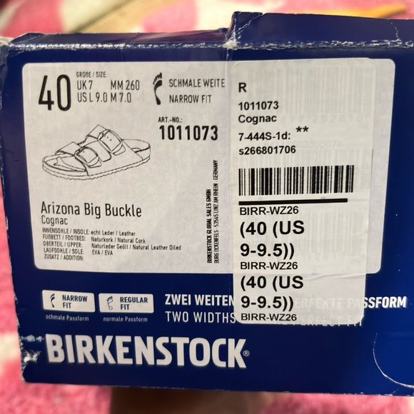 NWT Birkenstock Arizona Big Buckle Cognac - Picture 7 of 7